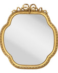 19th Century French Giltwood Mirror with Bow Crown