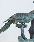 Bronze Sculpture of Three Parrots, Italy Mid 20th C.