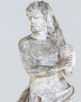 Weathered Stone Hercules Garden Statue, France Mid 20th C.