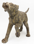 Terracotta Hunting Hound Pointer Dog Statue, Early 20th C.