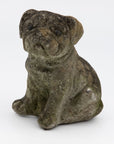 Vintage English Bulldog or Pug Dog Stone Garden Statue, English mid 20th C.