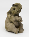 Composite Stone Elephant Garden Statue, England Late 20th C.