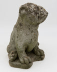 Composite Stone Bull Dog Garden Ornaments, England 1970s