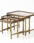 Maison Bagues Trio of Nesting Tables, France Mid 20th Century