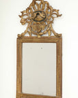 Mirror with lovebird crown