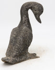 Spelter Zinc Duck with Glass Eyes, England Early 20th C.