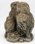 Concrete Owl Family Garden Ornament, French 20th Century