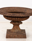 Pair of Neoclassical Cast Iron Urns, French early 20th C.