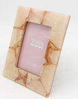 Genuine Pink Quartz/Glass 5” x 7" photo frame by Tozai Home, 2015