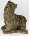 Vintage Dog Yorkishire Terrier Concrete Garden Ornament
