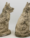Pair of Concrete Shepherd Dogs, English mid 20th Century