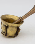 Antique Vintage Brass Mortar and Pestle