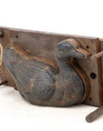 Cast Iron Toy Duck Mold, England 1950s