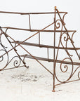 Scrollwork Four Tier Iron Plant Stand or Etagere, England Mid 20th Century
