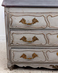 French Louis XIV Style Gray Painted Commode, Late 19th Century