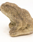 Reconstituted Stone Frog Fountain Garden Ornament, 20th Century