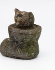 Composite Stone Kitten in Boot Garden Ornament, English 20th Century