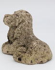 Vintage Reconstituted Stone Puppy or Dog Spaniel Garden Ornament, 20th Century