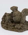 Reconstituted Stone Squirrel Garden Ornament, 20th Century