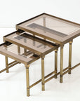 Maison Bagues Trio of Nesting Tables, France Mid 20th Century