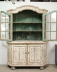 Early 19th century Swedish Vitrine White Painted Pine