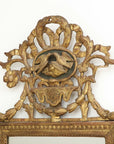 Mirror with lovebird crown