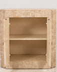 Tessalated Travertine Cabinet, Late 20th C