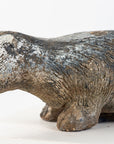 Reconstituted Stone Badger Garden Ornament, England 1960s