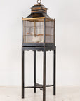 Regency Style Tole Birdcage on Stand, USA, 20th Century