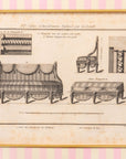 Bench with Arm Rests, 1780-96, Reproduction Print C. 2005