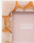 Genuine Pink Quartz/Glass 5” x 7" photo frame by Tozai Home, 2015