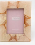 Genuine Pink Quartz/Glass 5” x 7" photo frame by Tozai Home, 2015