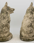 Pair of Concrete Shepherd Dogs, English mid 20th Century