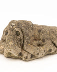 Reconstituted Stone Dog Hound Garden Ornament, 20th Century