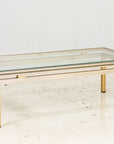 1970s Pierre Vandel Brass and Stainless Steel Cocktail Table