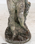 Composite Stone Weathered Garden Statue of Maiden or Goddess, England Mid 20th C.
