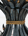 Hollywood Regency Gilt Metal Sheaf of Wheat Coffee Table, France Mid 20th C.