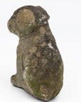 Vintage English Bulldog or Pug Dog Stone Garden Statue, English mid 20th C.