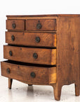 English Bowfront Chest of Drawers, Late 19th Century