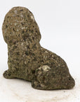 Vintage Reconsitituted Stone Spaniel Puppy or Dog Garden Ornament, Mid 20th C.
