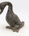 Spelter Zinc Duck with Glass Eyes, England Early 20th C.