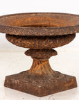 Pair of Neoclassical Cast Iron Urns, French early 20th C.