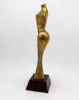 Modernist Style Female Brass Sculpture, USA 1970s