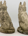 Pair of Concrete Shepherd Dogs, English mid 20th Century
