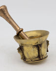 Antique Vintage Brass Mortar and Pestle