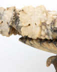 Carved Marble Shaped Neoclassical Urn, Italy 19th Century