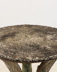 Faux Bois Reconstituted Stone Table, Scotland Early 20th C.