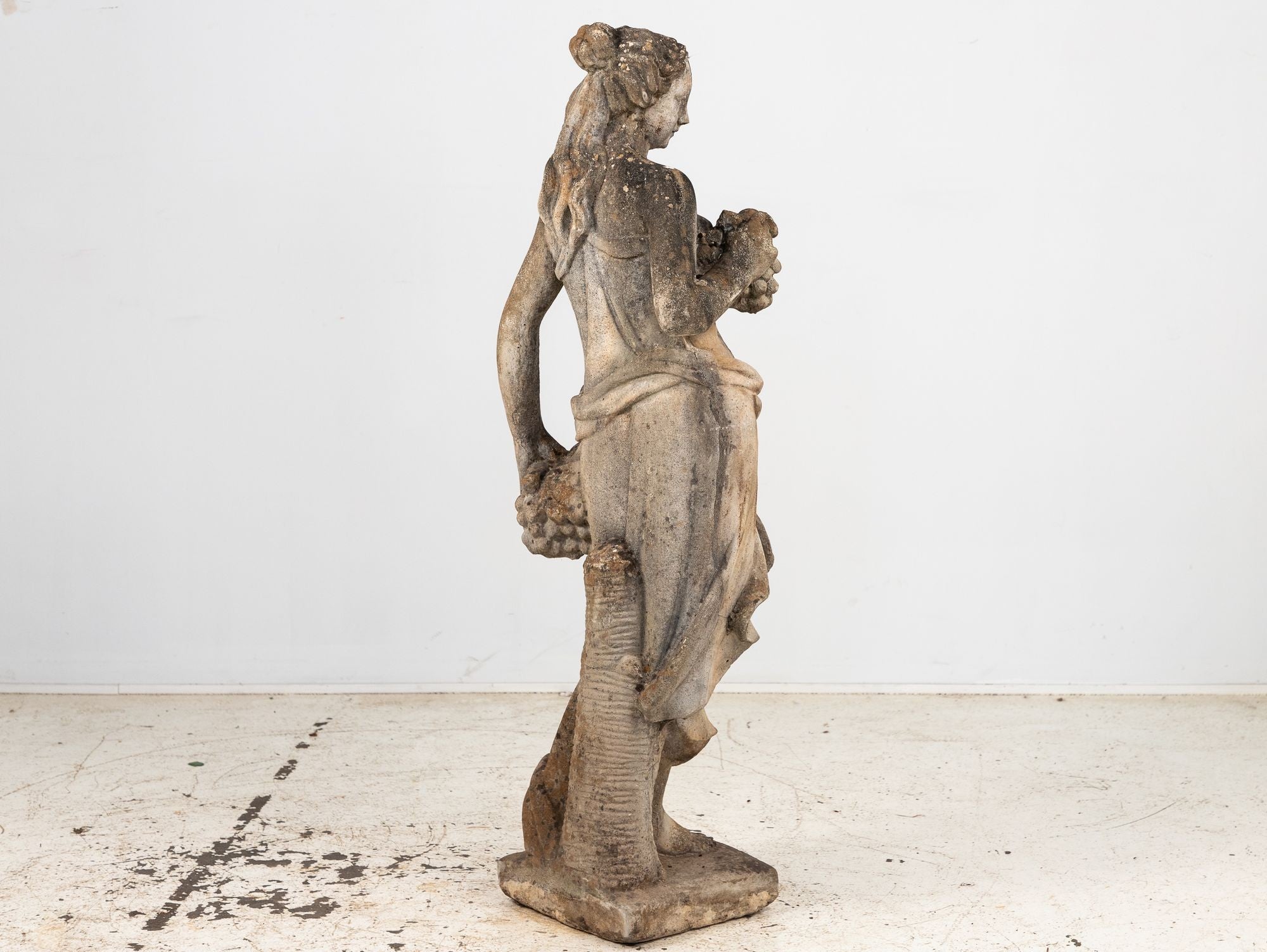 Large Autumn Goddess of the Four Seasons Garden Figure, Italy, Late 20th C.