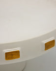 White & Gold Toggle Footed Serving Bowl or Platter, Handley Drive, Portugal 2016