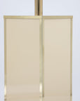 Ivory Colored Glass Table Lamp, 20th century